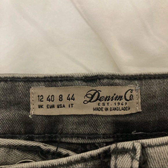 grey wash high waisted skinny jeans - Picture 2 of 3